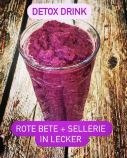 Zuckerfrei, Detox, Sellerie, Rote Beete, gesund